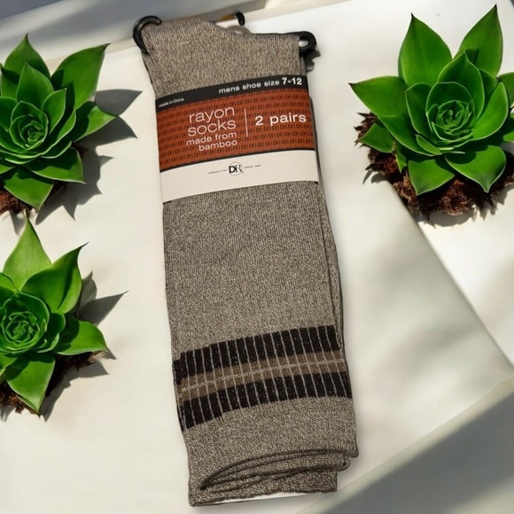 🆕Bamboo Socks 2 Pack with Comfortable Crew Length - Picture 2 of 13
